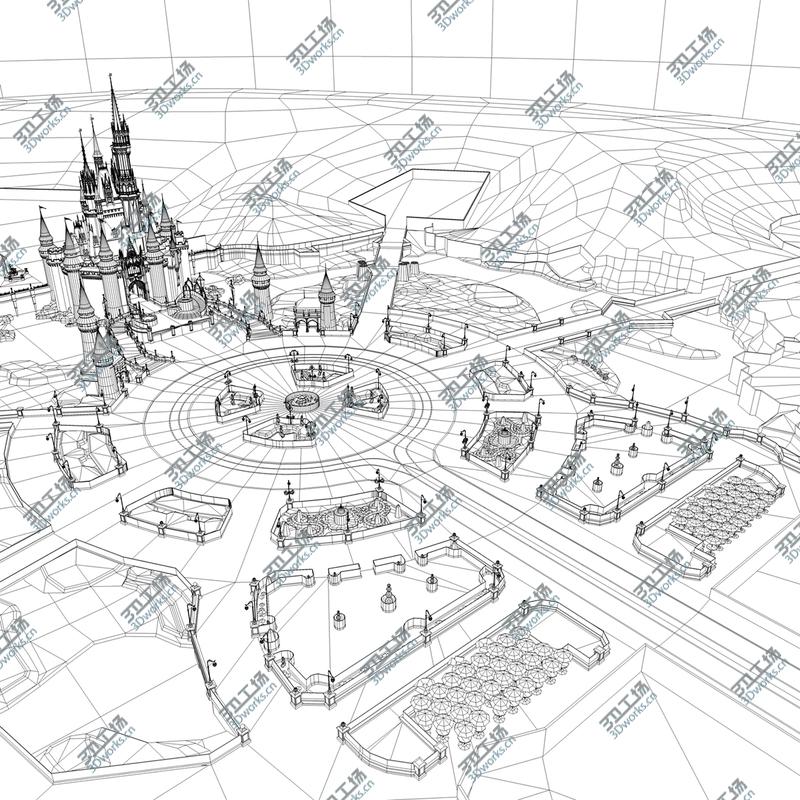 images/goods_img/202104094/Cinderella Castle and Grounds model/5.jpg